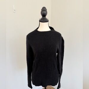 J. Crew Women's Black Crew Neck Sweater